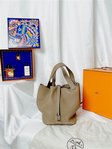 【精品】Hermes picotin 22 菜籃子 ♥ 開箱/顏色/尺寸/ .